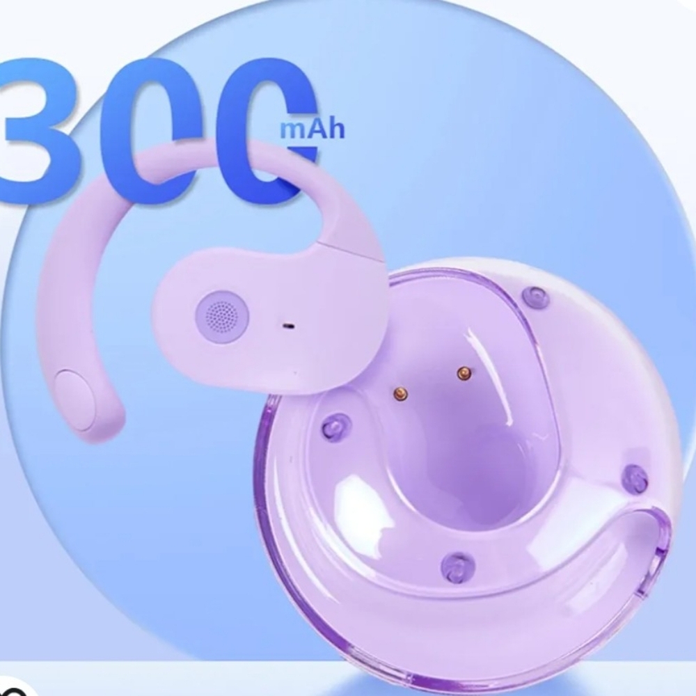 NIB Purple open wear earpods